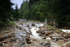 Přívalová bouře na LS Loučná