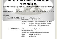 Konference „100 let chovu kamzíka horského v Jeseníkách“
