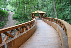 Dřevěná lávka u hradu Veveří patří mezi vítěze vítězů ankety Dřevěná stavba roku 2015