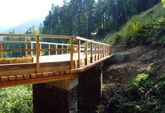 Most přes Hluboký potok v Jeseníkách obnoven díky Lesům ČR