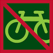 Zákaz jízdy na kole do porostu